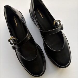 Reformation Adalynn Chunky Mary Jane Shoes size 8